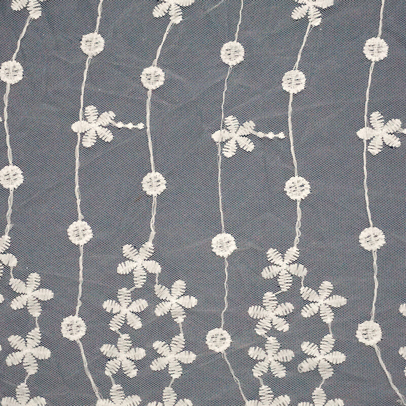 Embroidered Lace Dress Kids Embroidered Fabric for Women's Wear Wholes 3